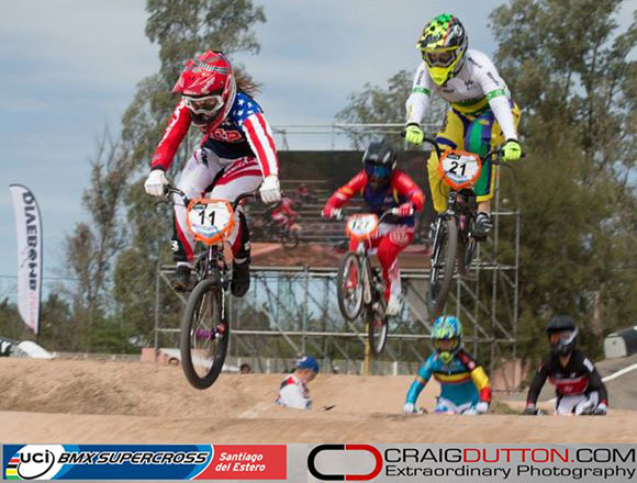 Alise Post at the 2014 UCI BMX Supercross World Cup Argentina
