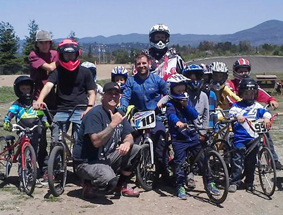 Donny Robinson With Beginners at North Bay BMX